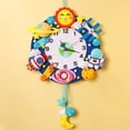 thumbnail image 4 of Luolandi 1 Set DIY Wall Clock Kit Felt Clock Wall Clock Kits Household Classrooms Handmade DIY Wall Decoration Supplies space, 4 of 9