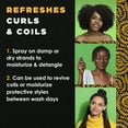 thumbnail image 3 of My Black Is Beautiful Moisturizing Refreshing Spray, Sulfate Free, for Curly and Coily Hair with Coconut Oil, Honey and Turmeric, 7.6 fl oz, 3 of 9