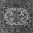 thumbnail image 1 of Ahgly Company Indoor Square Medallion Gray Traditional Area Rugs, 5' Square, 1 of 1