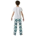 thumbnail image 5 of FORMRS Kids Pajama Pants with Pockets Size 13-14Y Boys Lounge Sleep Bottoms, Blue Mosaic Pattern, 5 of 8