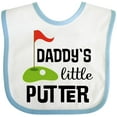 thumbnail image 3 of Inktastic Daddy Little Putter Mini Golf Boys or Girls Baby Bib, 3 of 4