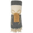 thumbnail image 3 of Deerlux 100% Cotton Turkish Bath Towel, 40 x 70 Diamond Peshtemal, Orange, 3 of 10