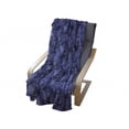 thumbnail image 3 of Tropical Soft Flannel Fleece Throw Blanket, Night Jungle with Panther Eyes Behind Exotic Plants Rainforest, Cozy Plush for Indoor and Outdoor Use, 70" x 90", Blue Violet Indigo, by Ambesonne, 3 of 5