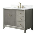 thumbnail image 6 of Vanity Art 42" Bathroom Vanity with Sink and Engineered Marble Top, Freestanding Storage Cabinet with 2 Drawers, 1 Shelf and Flip Down Tray, 6 of 6