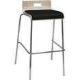 thumbnail image 2 of Home Square 30" Fabric Seat Bar Stool in Natural and Tuxedo - Set of 2, 2 of 2