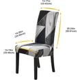 thumbnail image 2 of GHSDFBB Dining Chair Covers Set of 6 Stretch Chair Covers for Dining Room Washable Removable Dining Chair Protector Decoration Chair Slipcover for Kitchen Dining Room,Thebaud, 2 of 7