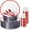 Clear and Red, variant on 600PCS Disposable Plastic Plates, Blue Plastic Dinnerware Set Includes 100 Dinner Plates, Dessert Plate, Cups, Spoons, Forks, Knives for 100 Guests, Perfect for Party, Wedding, Birthday