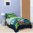 thumbnail image 3 of Minecraft Kids 2 Piece Green Reversible Comforter and Pillowcase Bedding Set, Twin/Full, 3 of 10
