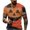 Wine, variant on T Shirts for Men Halloween Print Short Sleeve V Neck Tees Pull on Funny Causal Shirts, 2XL