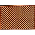 thumbnail image 1 of Ahgly Company Indoor Rectangle Checkered Orange Modern Area Rugs, 7' x 9', 1 of 4