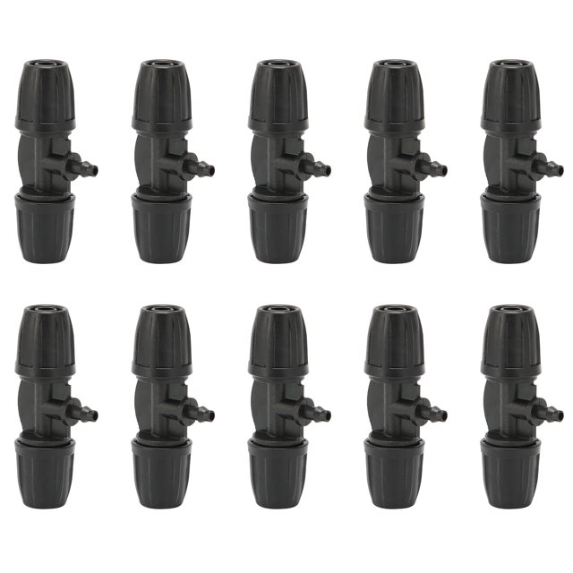 Conector En T Para Tubería, Diseño Sofisticado, De Riego Por Goteo Duradero, No Es Fácil De Dañar Para El Hogar