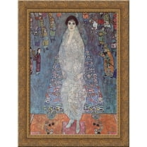 Portrait of Baroness Elisabeth Bachofen-Echt 24x18 Gold Ornate Wood Framed Canvas Art by Gustav Klimt