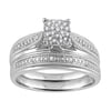1/7 Carat T.W. Women's Bridal Set in Sterling Silver