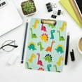 thumbnail image 2 of FMSHPON Funny Dinos Pattern Clipboard Hardboard Wood Nursing Clip Board and Pull for Standard A4 Letter 13x9 inches, 2 of 6