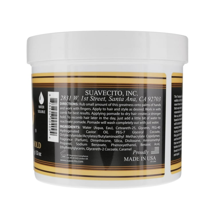 Suavecito Firme Hold Pomade 32 oz - Strong, Medium Shine, Water