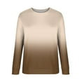 thumbnail image 4 of Sweatshirt For Womens Fashion Top Gradient Print Hooded Pullover Long Sleeve, 4 of 4