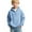 Light Blue, variant on OGLCCG Boys Waffle Knit Hoodie Pullover Quarter Zip Casaul Long Sleeve Drawstring Hooded Sweatshirt with Pocket Loose Fit Workout Shirts 4-14 Years