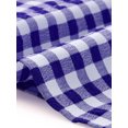 thumbnail image 5 of Agnes Orinda Women's Plus Size Gingham Top Tie Front Ruffle V Neck Short Sleeve Plaid Blouse Dressy Casual Summer Shirt 2X Blue, 5 of 6