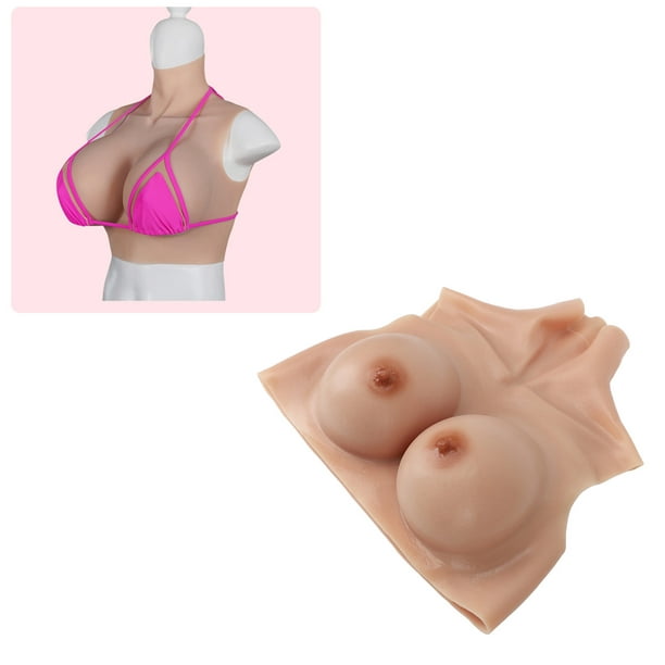 Silicone Fake Breast, Silicone Fake Boobs High Simulation Top Type Prevent  Deformation Perfect Fitting D Cup For Transgender People 