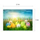 thumbnail image 2 of Tema de Pascua Fotografía Fondo Huevos Conejo Flores Pastizales Bebé Niño Telones de fotos para Phot Abanopi Telones de fondo, 2 of 5
