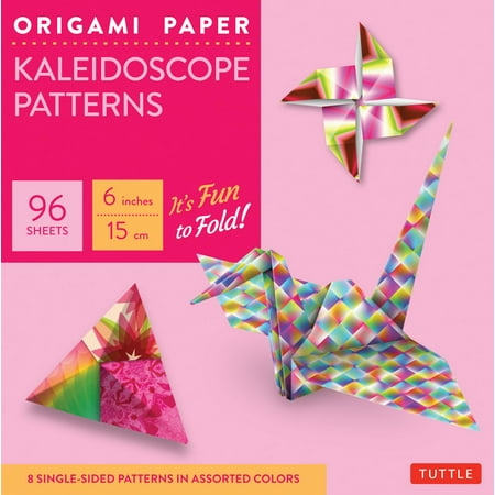 Origami Paper Kaleidoscope Patterns 6 96 Sheets Tuttle Origami Paper High Quality Origami Sheets Printed With 8 Different Patterns