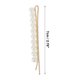 thumbnail image 4 of Ofertas Únicas 1 Par de Horquillas en Fila con Perlas Falsas Clips para el Cabello Tono Dorado Beige, 4 of 5