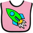 thumbnail image 3 of Inktastic Cute Green Rocket Boys or Girls Baby Bib, 3 of 4