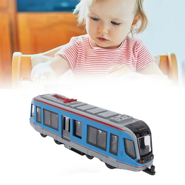 Ensemble de Trains Électriques pour Enfants, Modèle à Rétrofriction en Alliage à Double Extrémité, Ensemble de Jouets Locomotives pour Garçons Filles, Jouet de Trains Motorisés Jouet Sensoriel d'Éducation Précoce