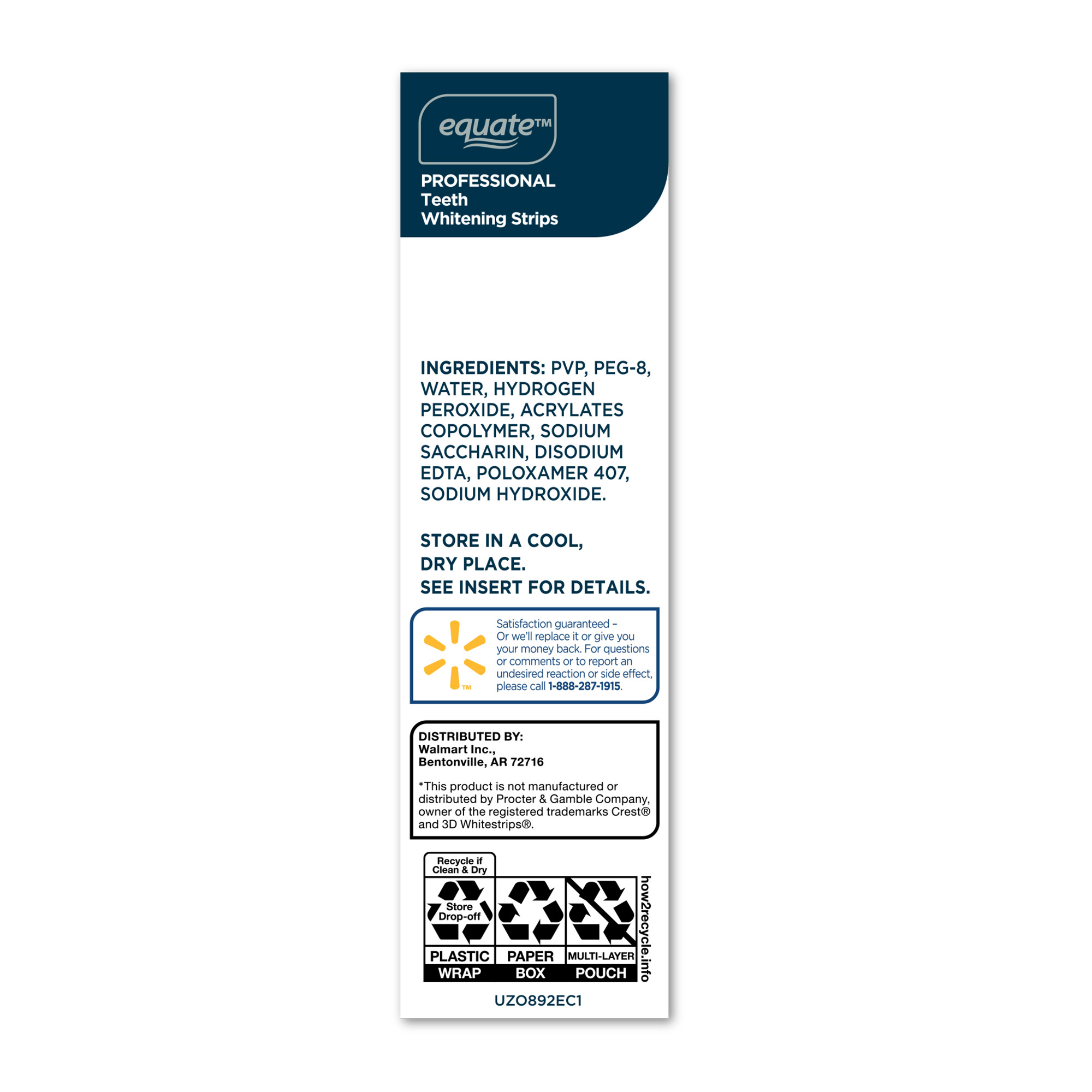 Equate 18-Day Professional Teeth Whitening Strips, 36 Count photo 8