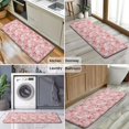 thumbnail image 6 of Pink Christmas Snowman Pattern Kitchen Rug Mat,Kitchen Runner Rugs Non Skid Washable,Decorative Kitchen Floor Mats for Kitchen,Sink,Laundry,17"x47.2", 6 of 7