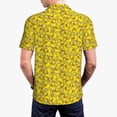 thumbnail image 4 of Daiia Ducky Cartoon Animal Yellow Pattern Men’s Polo Shirts,Solid Deck Shirt,Classic Fit, Breathable Cotton Polo for Casual and Sport Wear-3X-Large, 4 of 9