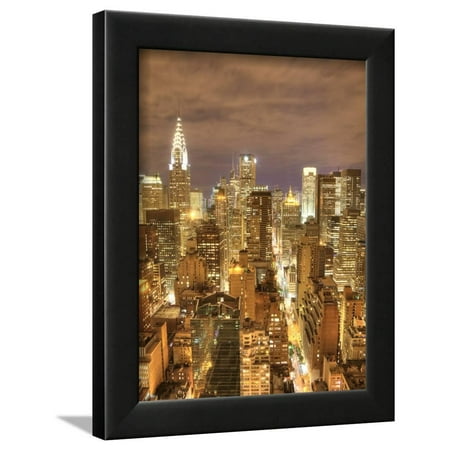 Chrysler Building and Midtown Manhattan Skyline, New York City, USA Framed Print Wall Art By Jon (New York Best Buildings)