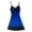 Blue, variant on Women Lace Nightgown Spaghetti Strap Cami Sleeveless Chemise Sleepwear Sleep Dress Wine M