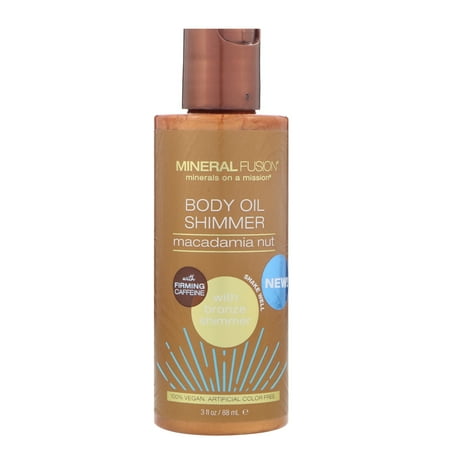 Shimmering Oil - Mineral Fusion Body Oil Shimmer Bronze Shimmer, 3 Fl Oz
