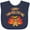 Navy Blue, variant on Inktastic Happy Thanksgiving Cute Turkey in Pilgrim Hat Boys or Girls Baby Bib