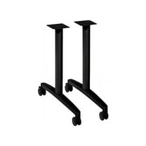 HON HONMTLEG24CP 28.31 x 2.13 x 23.50 in. Huddle Multipurpose Table T-Leg Base - Black