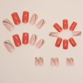 thumbnail image 4 of Uñas postizas WAFOLOZE Medium Square Orange Rainbow 24 unidades, 4 of 7