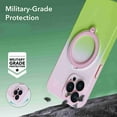 thumbnail image 4 of Cover for iPhone 14 Pro Max, Compatible with MagSafe Case,Slim Shockproof Gradient Full Camera Protector Cover,Magnetic Hidden Rotation Ring Stand Case Cover, F, 4 of 7