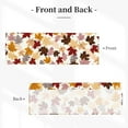 thumbnail image 2 of 54"x18" Fall Kitchen Valances for Window, Colorful Autumn Thanksgving Maple Leaf Harvest Short Rod Pocket Seasonal Curtain Valance for Bedding Bathroom Living Room Decor, 1 Panel, 2 of 6
