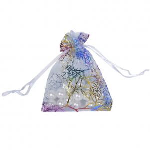 Christmas Party Makeup Looks 2019 Fancyleo 5 Pcs Organza Drawstring Pouches Jewelry Bags Makeup Bags Candy Pouch Wedding Party Candy Chocolate Christmas Favor Gift Bags ()