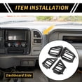 thumbnail image 2 of Accesorios Únicos 1 Juego de Cubierta de Ventilación Lateral del Tablero de AC para Toyota Tundra 22-24 Cubiertas de Ventilación del Tablero Patrón de Fibra de Carbono ABS Negro, 2 of 6