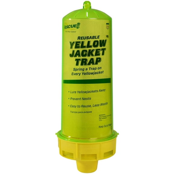 RESCUE! Yellowjacket Trap Reusable - Outdoor Pest Control - Single Piece