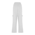 thumbnail image 5 of Roncen Women's Solid Color Jogger Pants - Loose Fit Elastic Cuff Casual Sporty Trousers with Pockets, 5 of 7