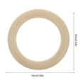 thumbnail image 2 of Shisuyan 5Pcs Useful Dream Catchers Wood Rings Durable Wooden Hoops for DIY Crafts, 2 of 9