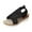 Black, variant on SEANOPEN Deals Womens Wedge Sandals With Strap for Dressy Ladies Slingback Sandals Casual Wedge Wedge Sandals With Buckle Ankle Strap for Dressy Summer Size 5 Beige