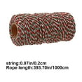 thumbnail image 2 of Neoyler Christmas Thread Diy Floral Decoration Green Red White Versatile Thread for Home Gift Box Packaging and Holiday Events Eye Petching Two Tone Design Plastic Material 393.7in Multicolor, 2 of 5