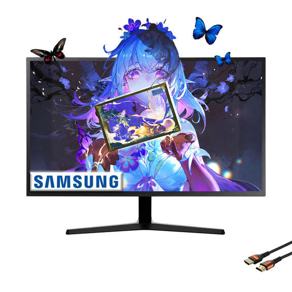 Samsung 32 Inch 4K Monitor(3840x2160), 60Hz, 4ms, AMD FreeSync, Eye Saver, HDMI/Display Port, Flicker Free Mode, with HDMI Cable