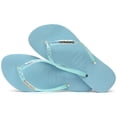 thumbnail image 4 of Havaianas Women's Slim Glitter Flourish Flip Flop Sandals, Nautical Blue, Size 11/12, 4 of 4