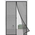 thumbnail image 1 of 80 X 210 Cm Black Magnetic Door Curtain, Anti-mosquito Insect Repellent Magnetic Door Curtain With Magnets, No Drilling., 1 of 4
