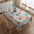 thumbnail image 2 of Pioneer Flower Floral Print Pattern Rectangle Tablecloth 60"x84", Waterproof Polyester Table Cloth, Wipeable Spillproof for Dining Camping Indoor Outdoor, 2 of 5
